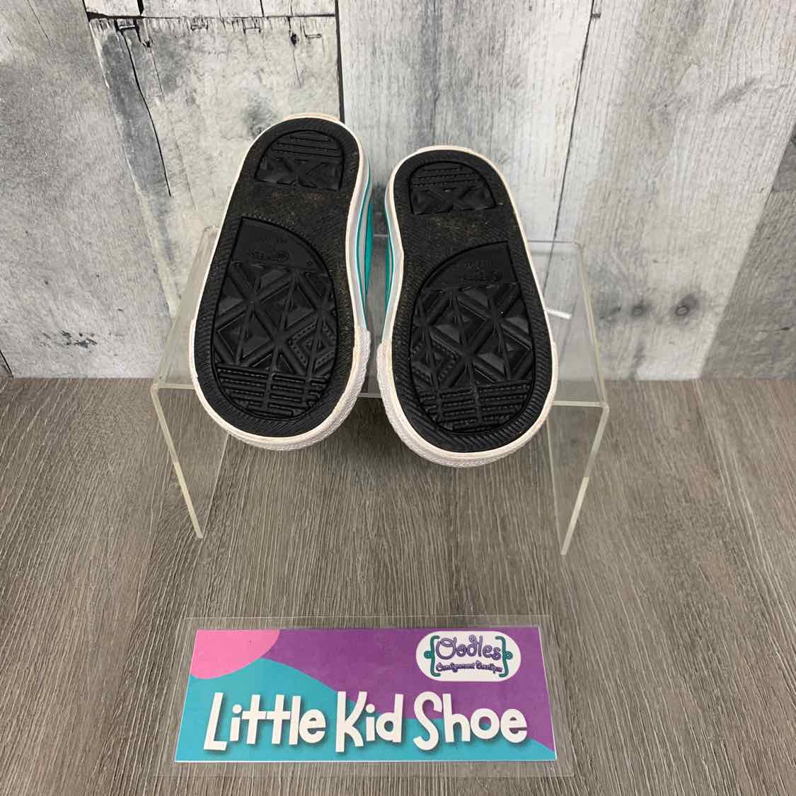 Size 4 Teal/Black Converse Sneakers