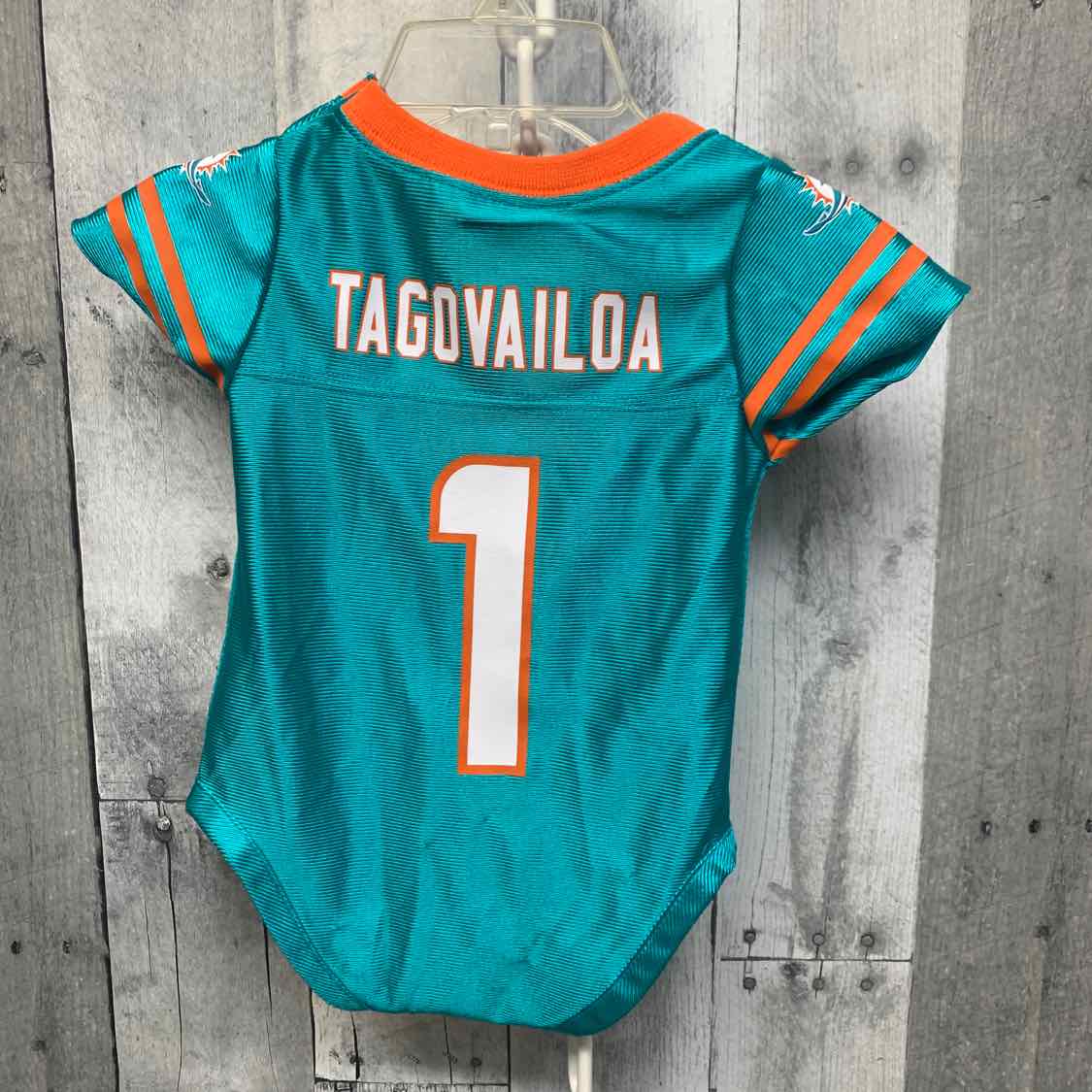 Size 0-3 Months Teal/Orange NFL Bodysuit