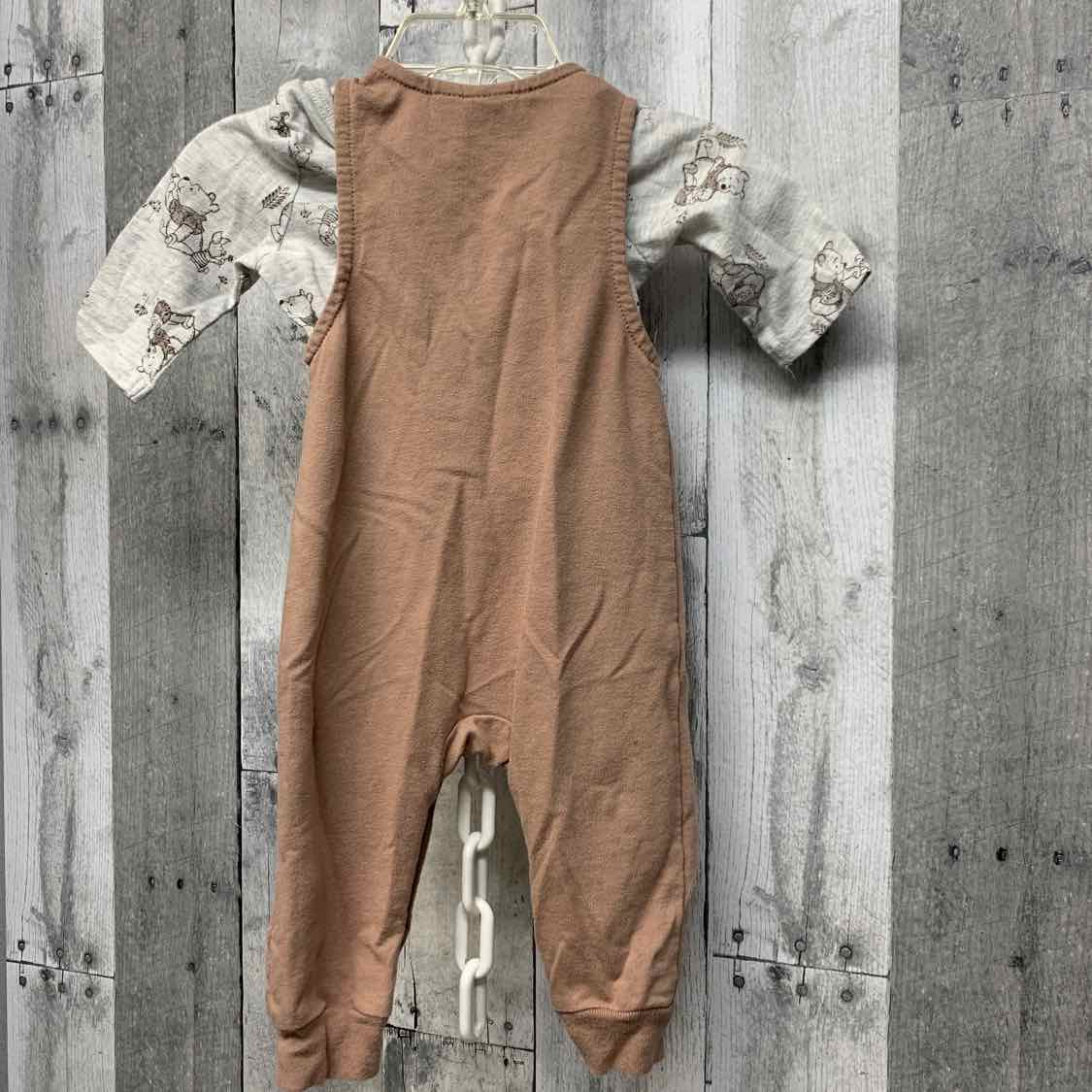 Size 0-3 Months Gray/Brown Disney Shirt/Pants