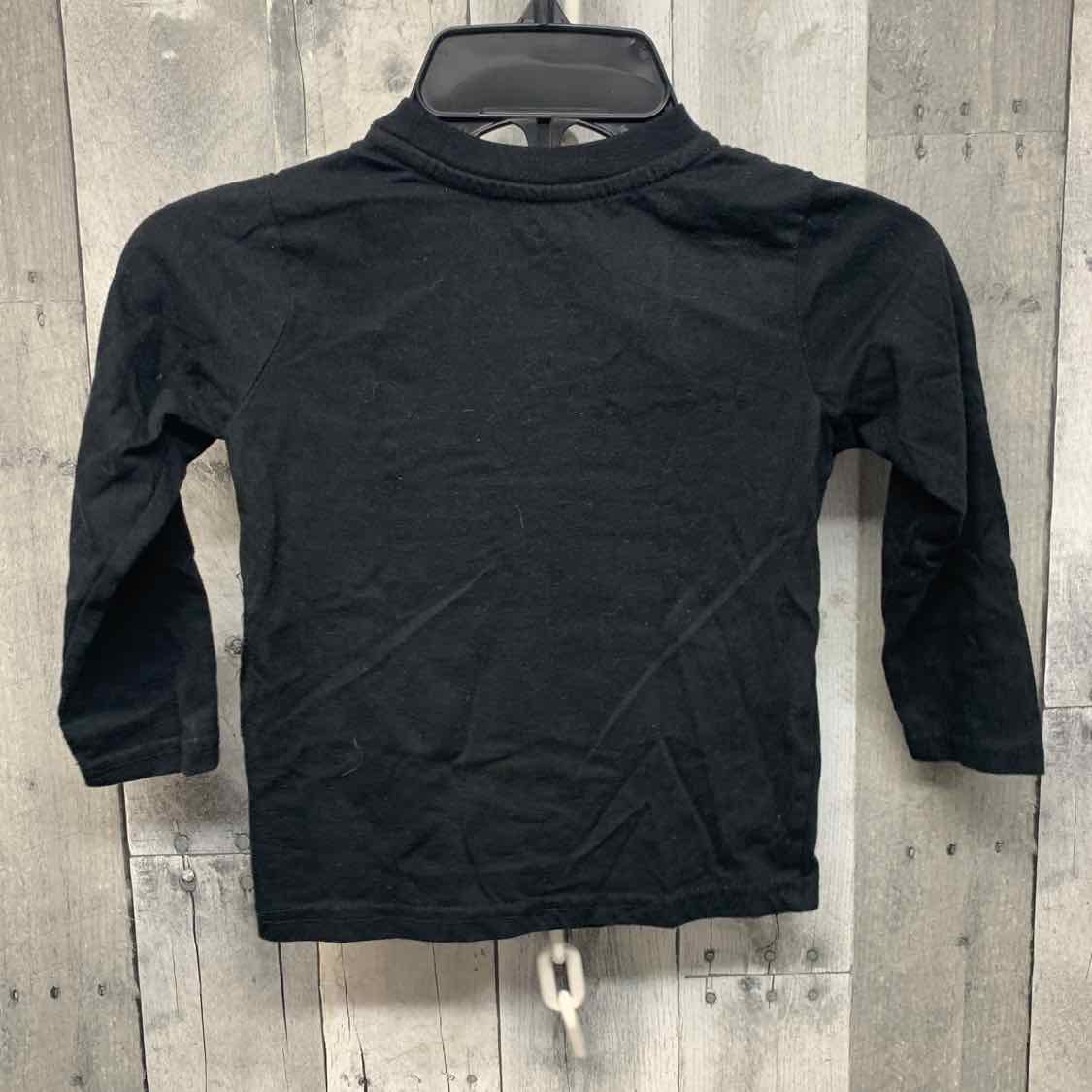 Size 4T Black Graphic Okie Dokie Long Sleeve Shirt