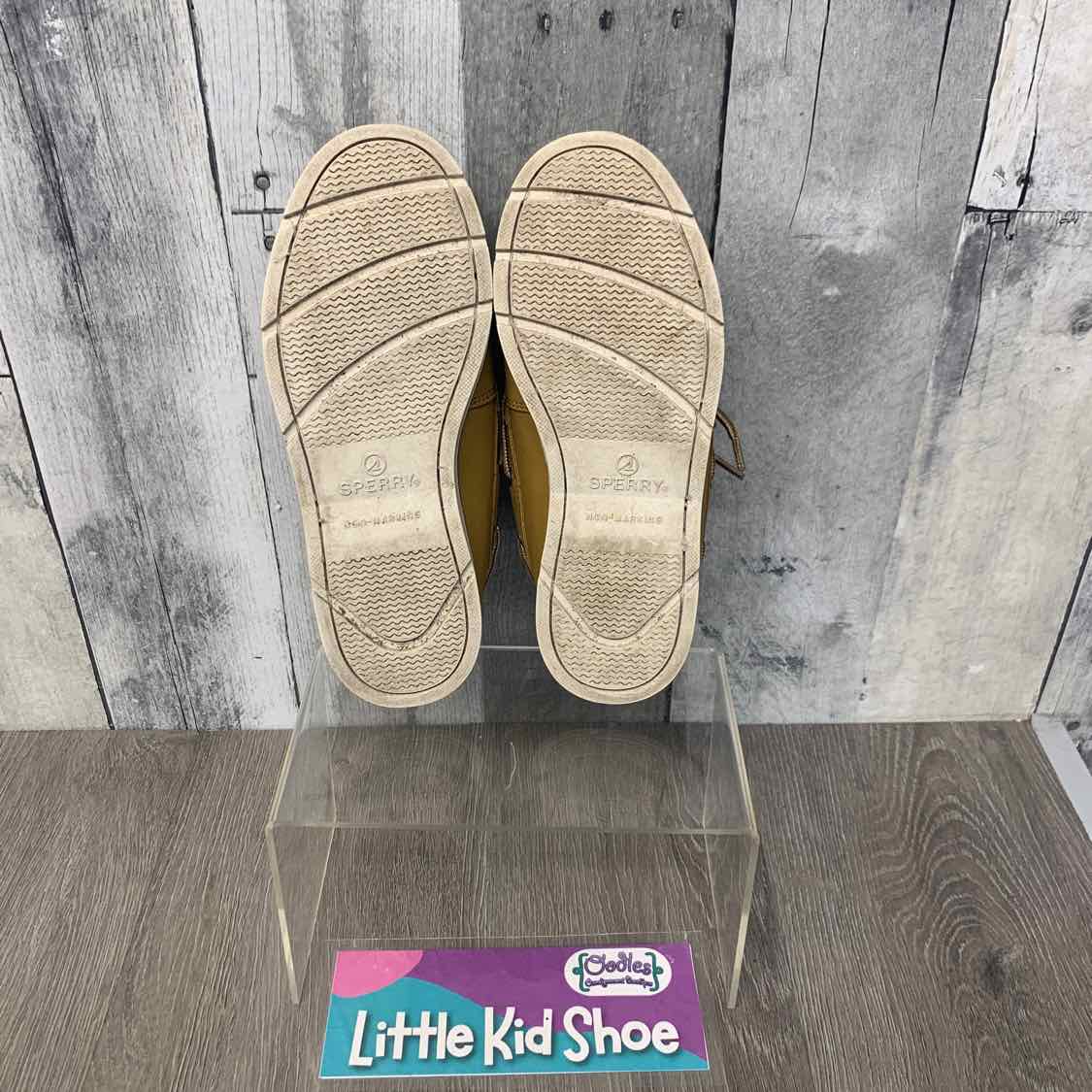 Size 1 Brown Sperry Loafers