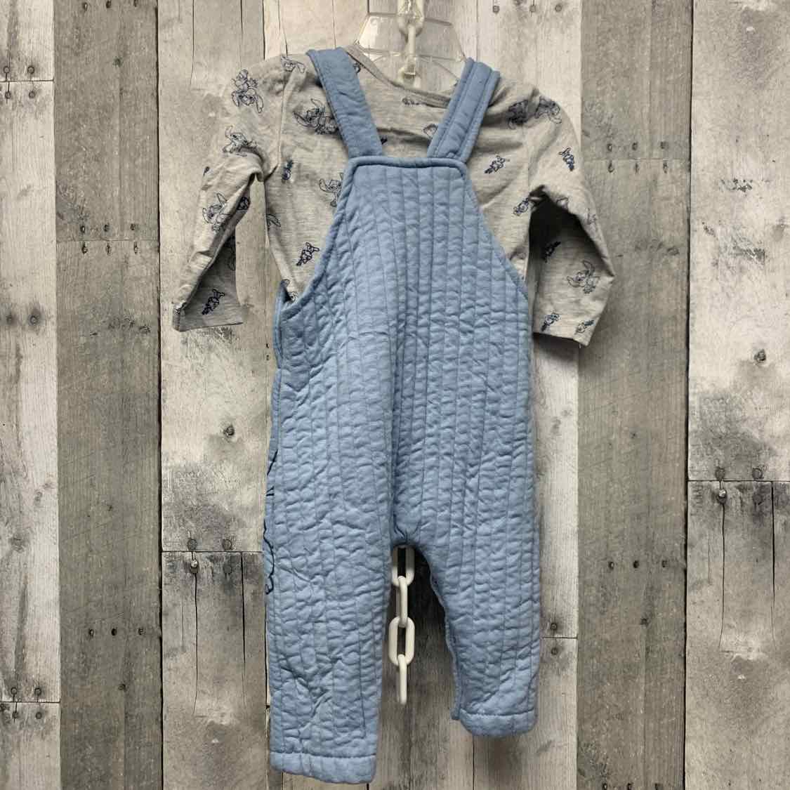 Size 12 Months Gray/Blue Disney Shirt/Pants