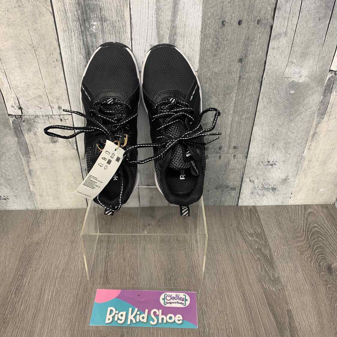 Size 2 Black/White Reebok Sneakers