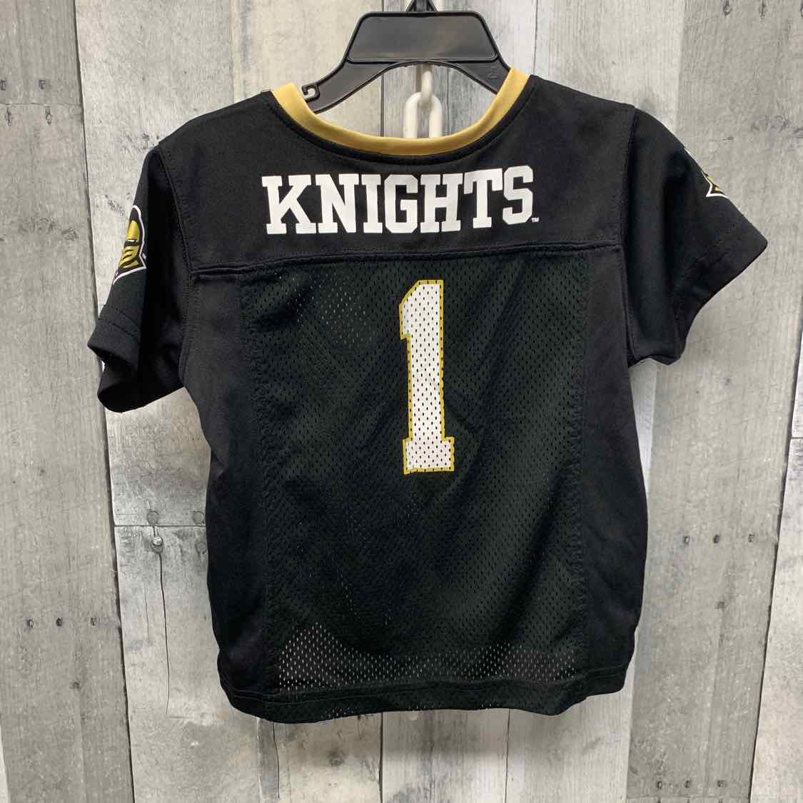 Size 2T Black/Gold Team Apparel T Shirt