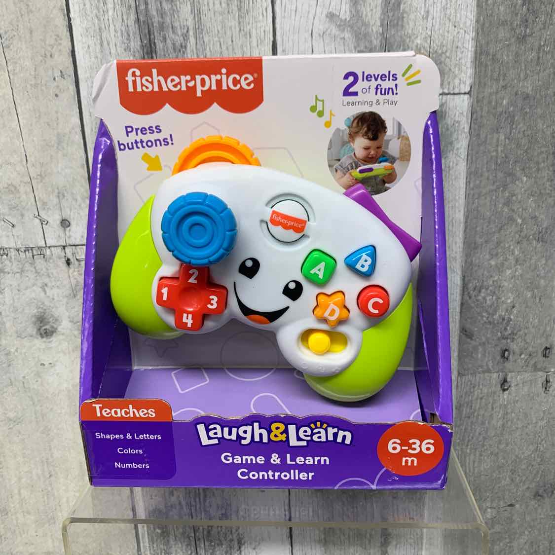 Fisher Price White/Green Interactive Baby Toy