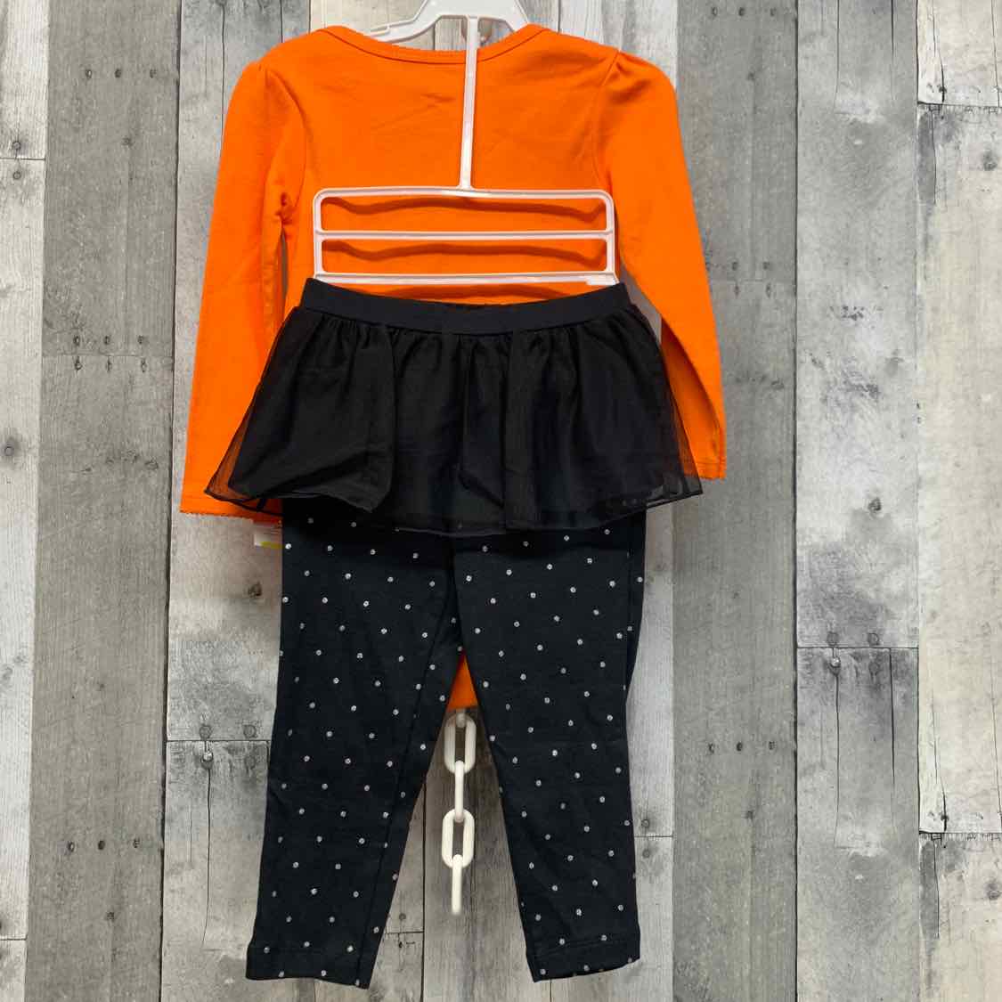 Size 24 Months Orange/Black Carter's Bodysuit