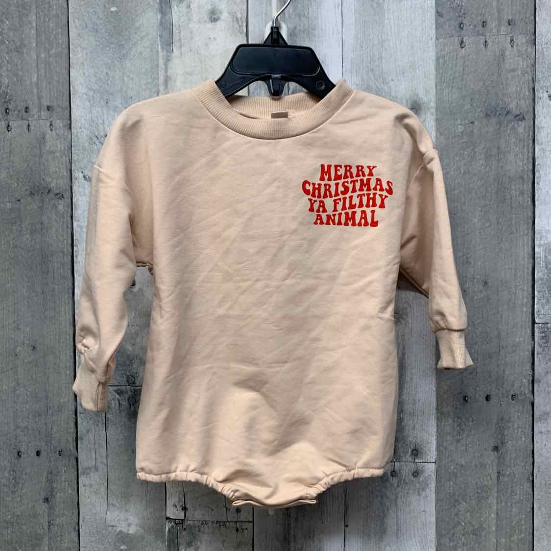 Size 12 Months Tan Print Mid Brand Romper