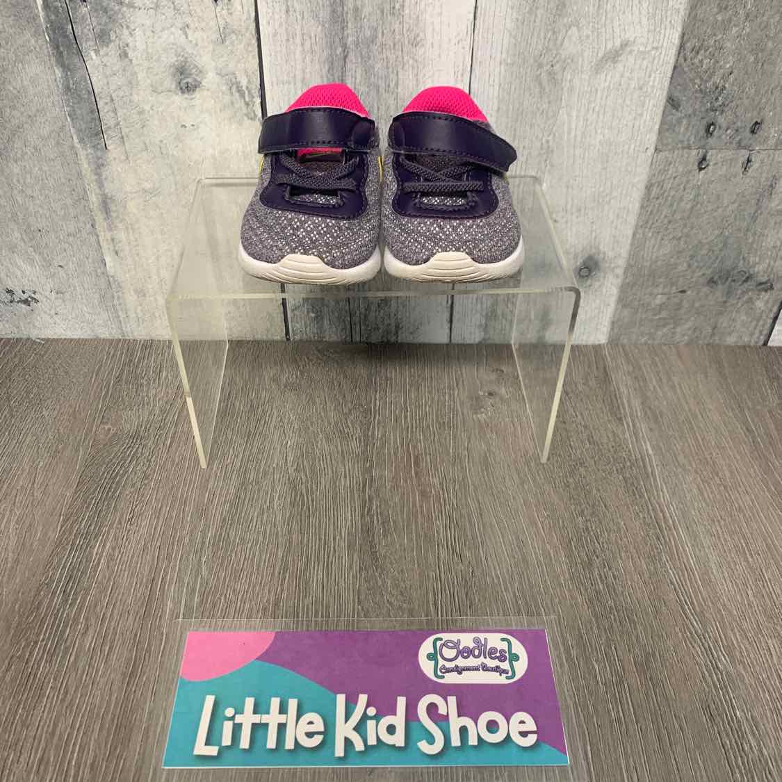 Size 2 Gray/Purple Sport Brand Sneakers