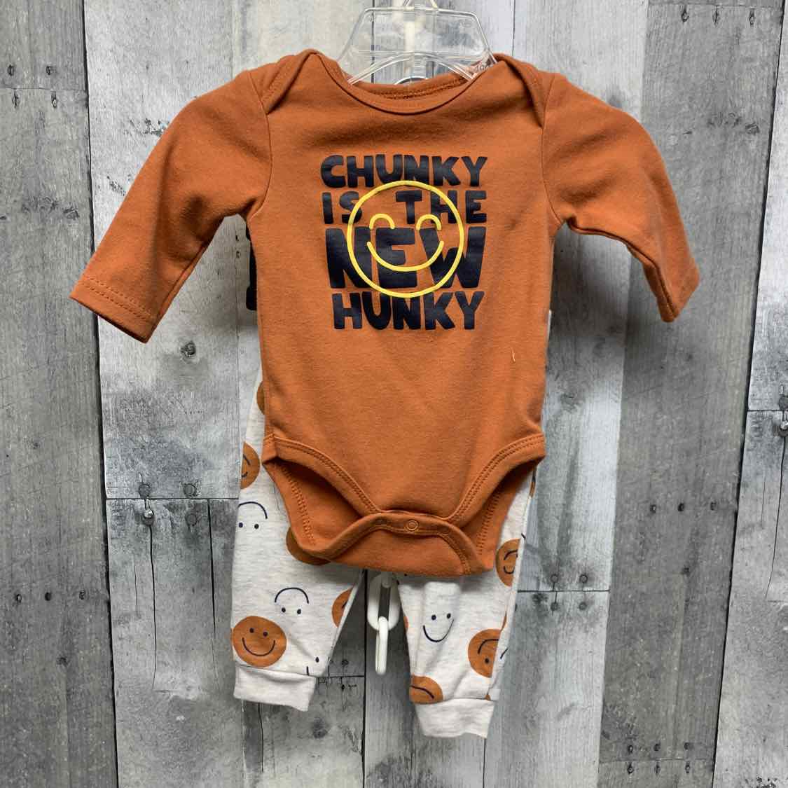 Size 0-3 Months Brown/Gray B Brand Shirt/Pants