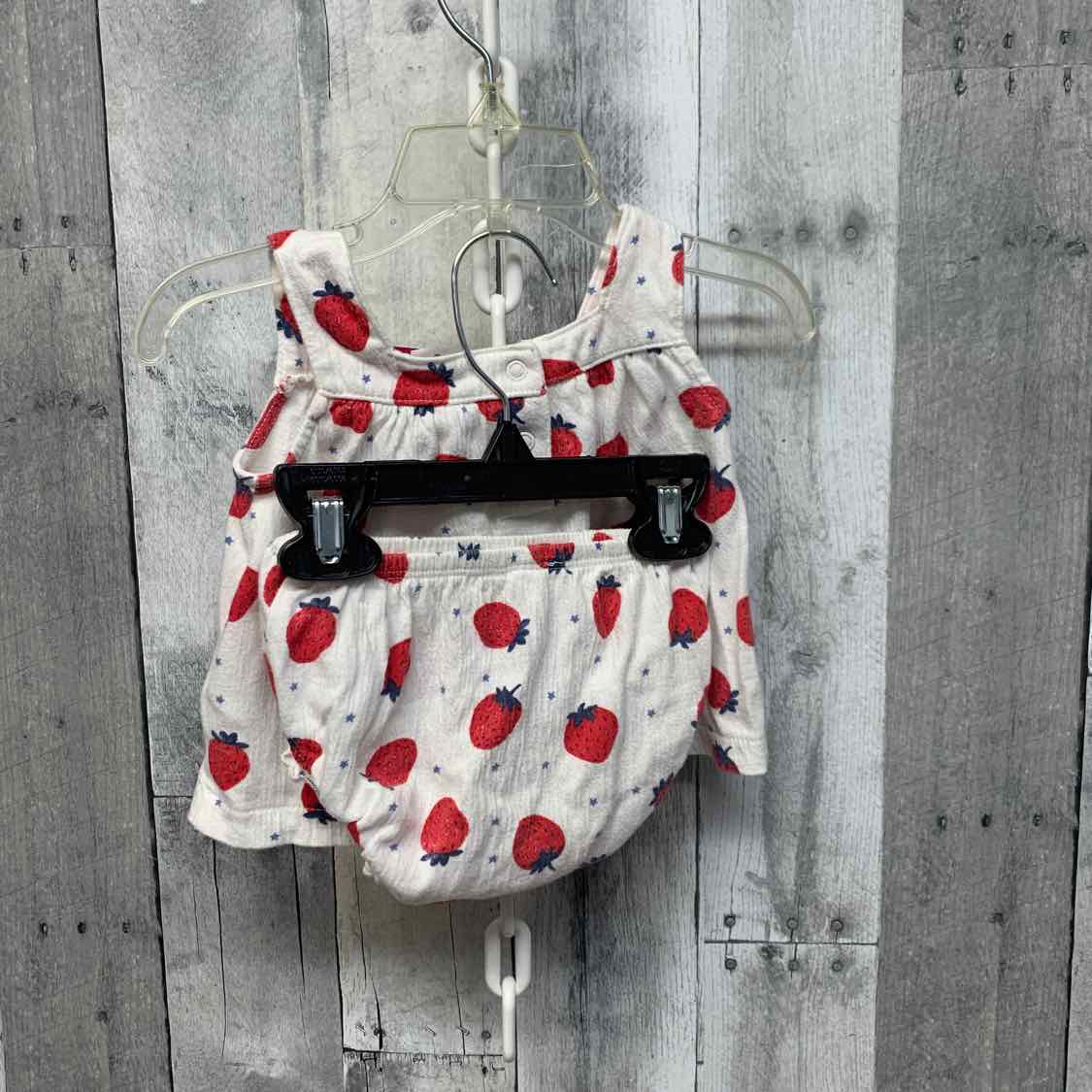 Size 6-9 Months White/Red Cat & Jack 2pc Dress