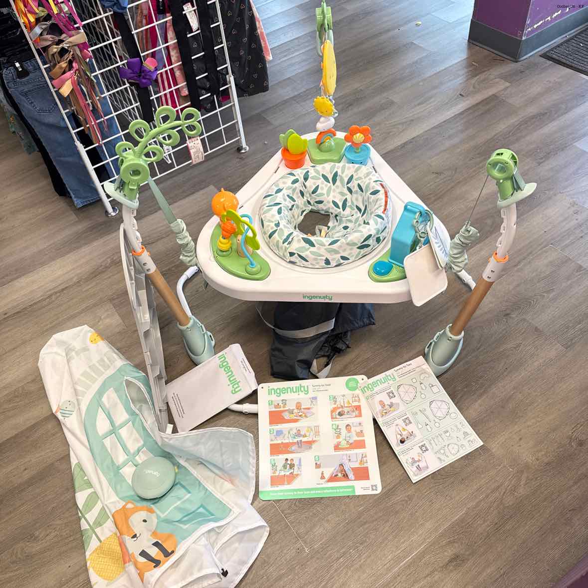 Ingenuity Teal/Gray Jumperoo