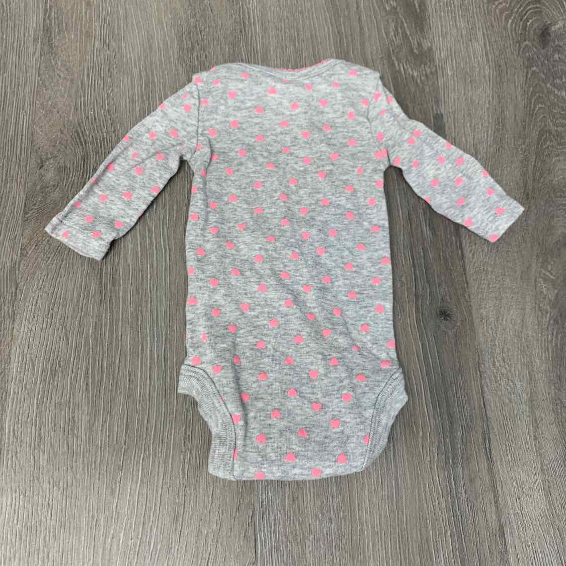 Size Preemie Gray Print Child of Mine Bodysuit