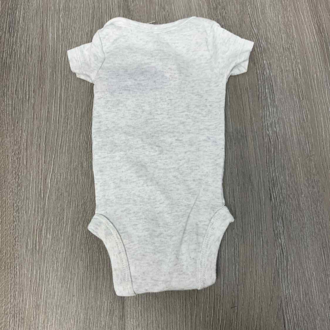 Size Preemie Gray Print Carter's Bodysuit