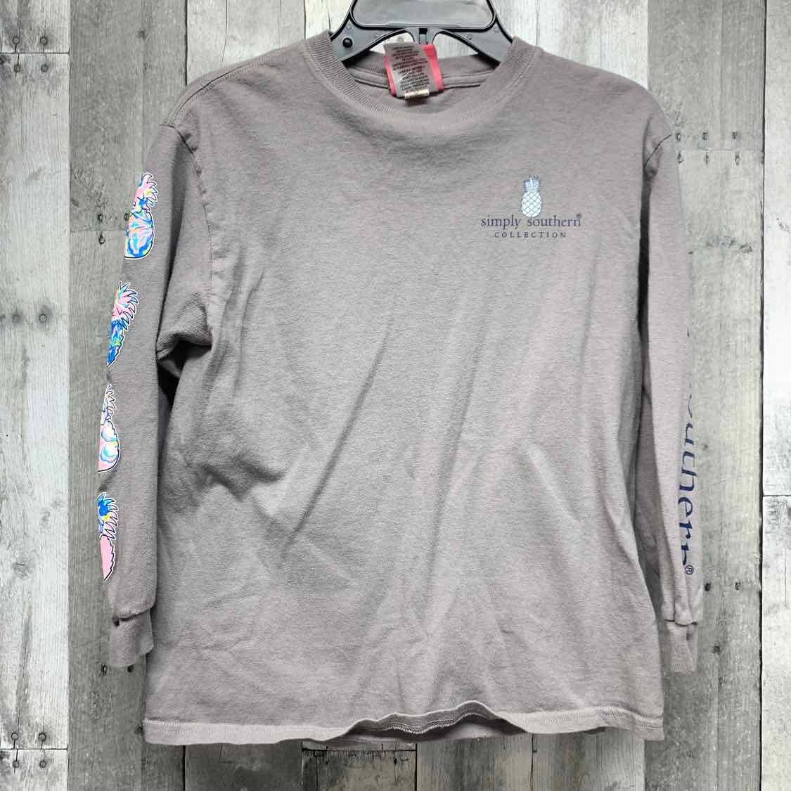 Size Small Gray Simply Southern Long Sleeve Shirt