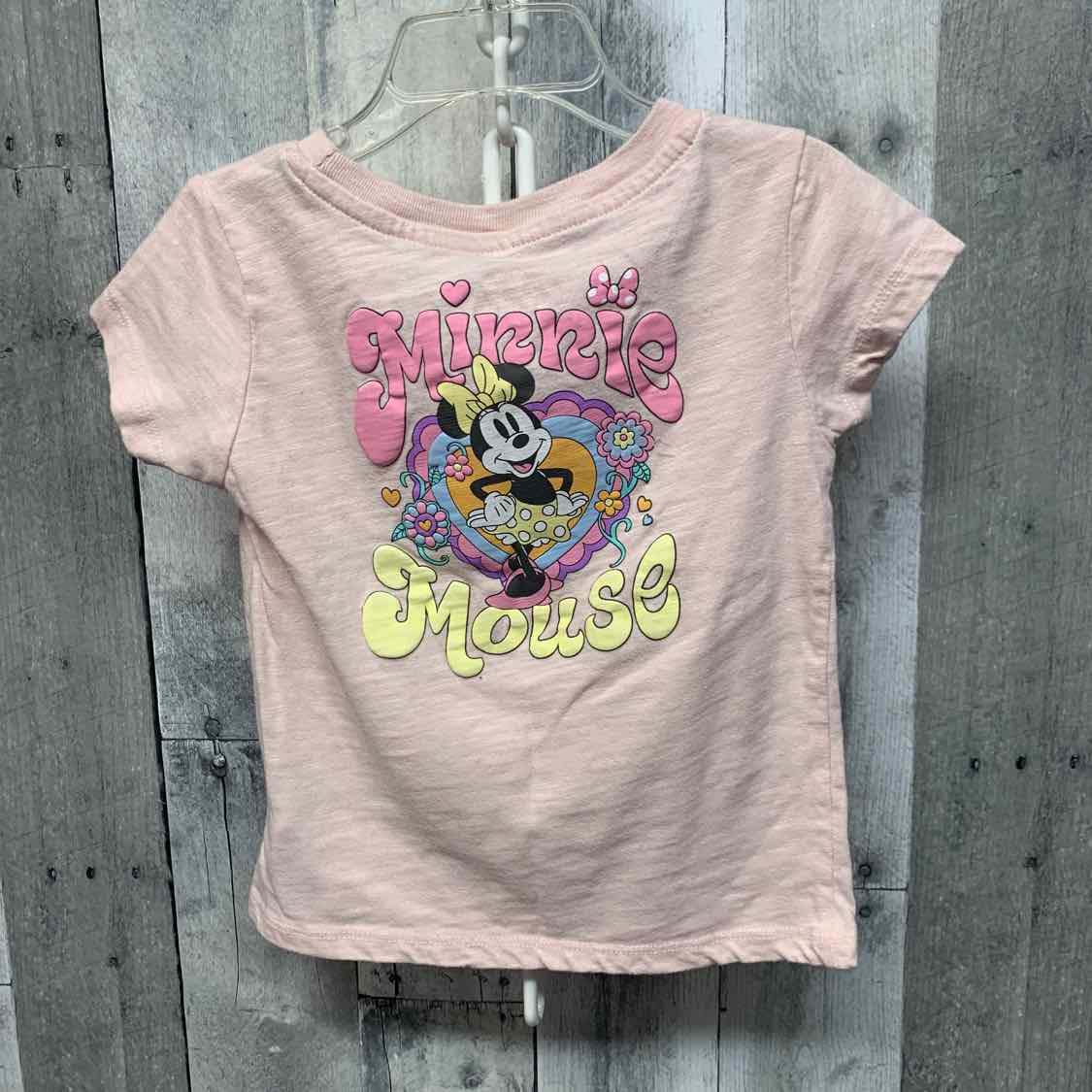 Size 4T Pink Print Disney T Shirt