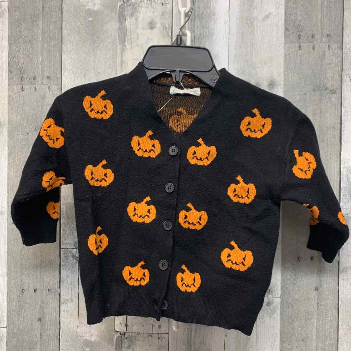 Size 4 Black/Orange Shein Cardigan