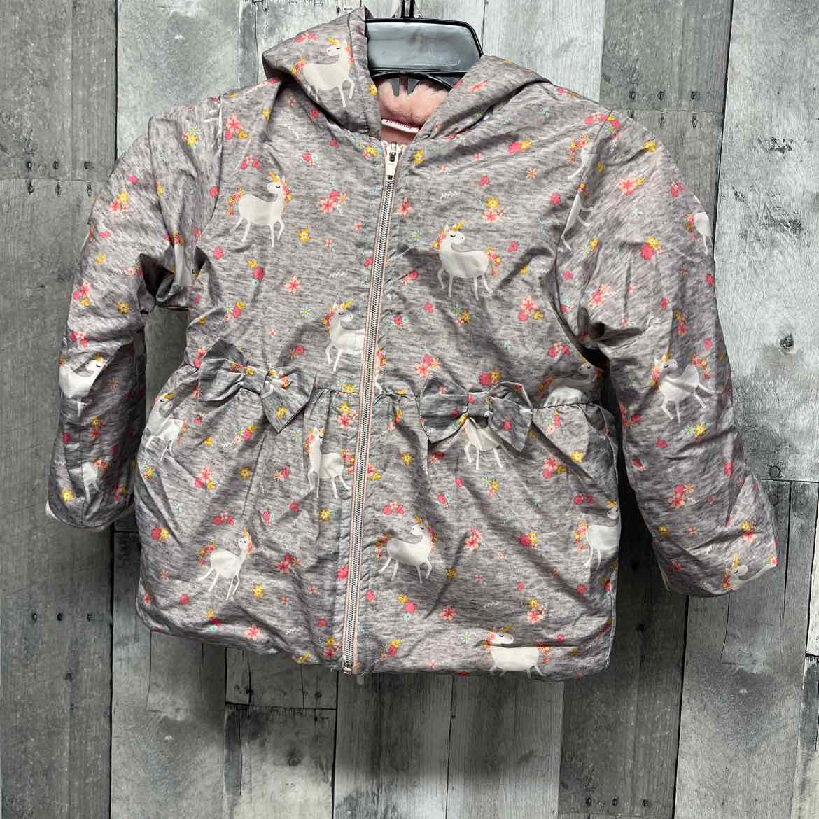 Size 4 Gray Print Penelope Mack Heavy Jacket