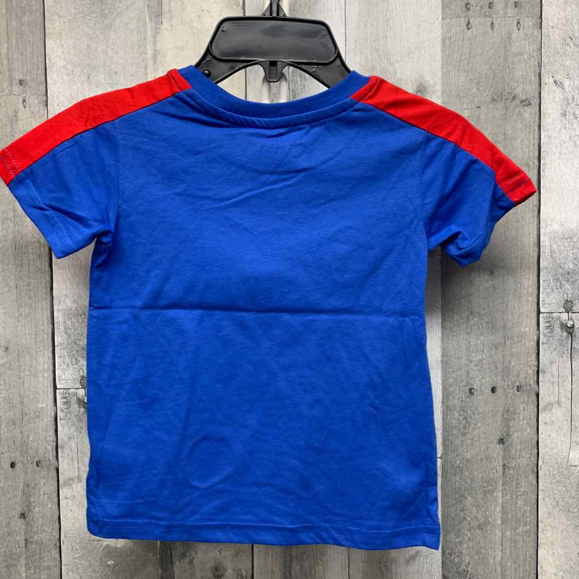 Size 4 Blue/Red Marvel T Shirt