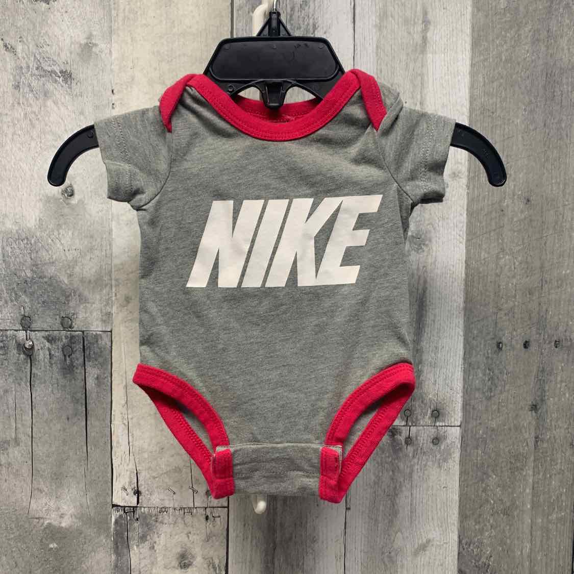 Size Newborn Gray/Pink Sport Brand Romper - OodlesCB