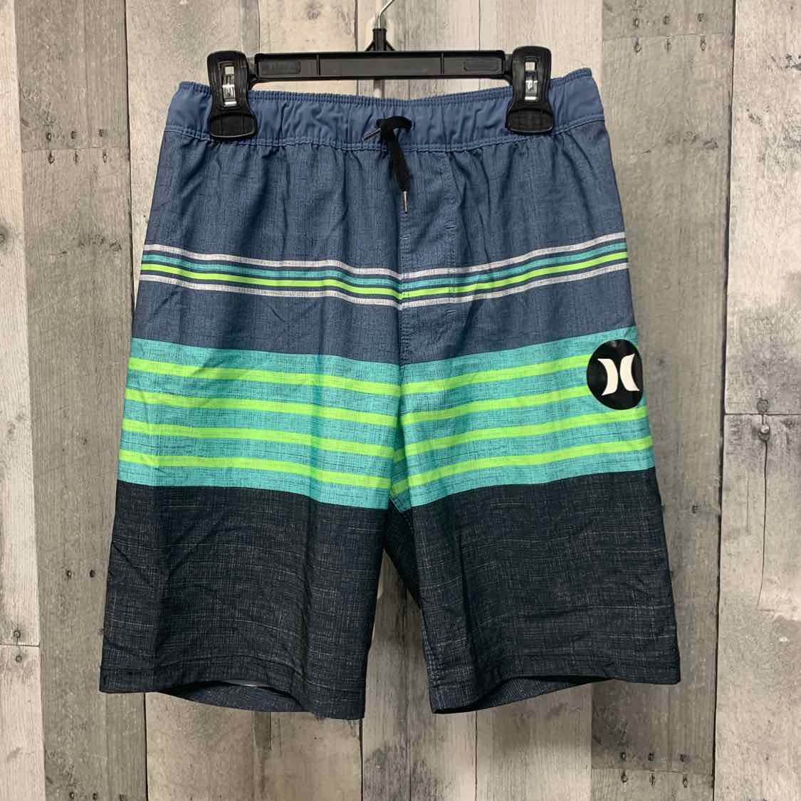 Size 10/12 Blue/Green Hurley Swim Trunks - OodlesCB