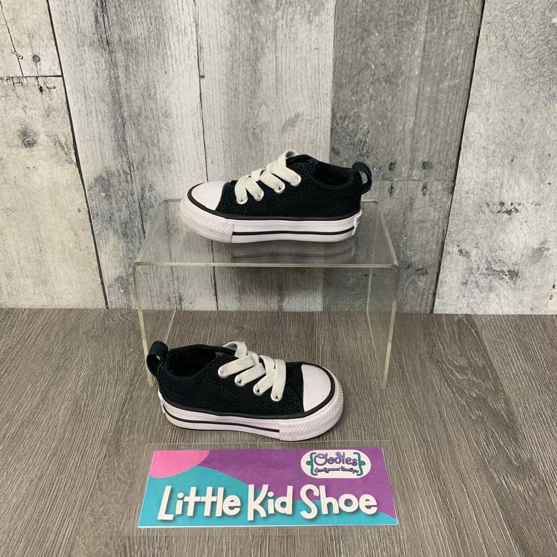 Size 3 Black/White Converse Sneakers