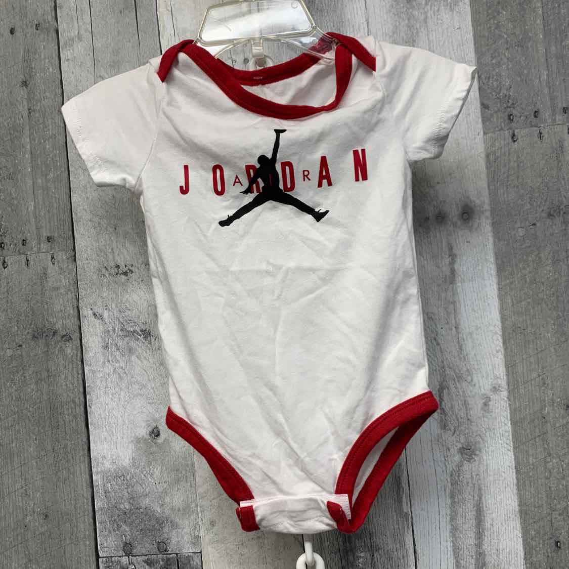 Size 12 Months White/Red Sport Brand Bodysuit - OodlesCB