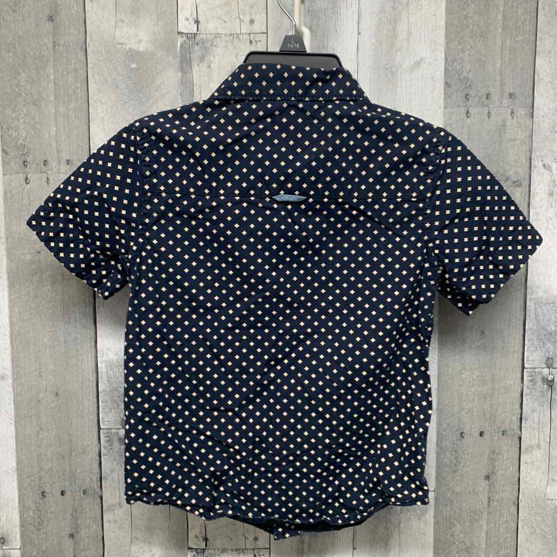Size 6 Navy/Tan B Brand Button Up