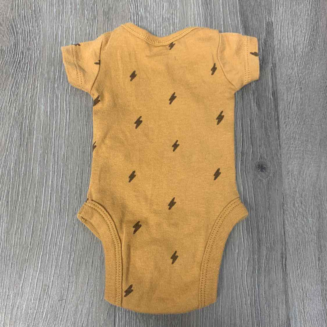 Size Preemie Brown Print Gerber Bodysuit