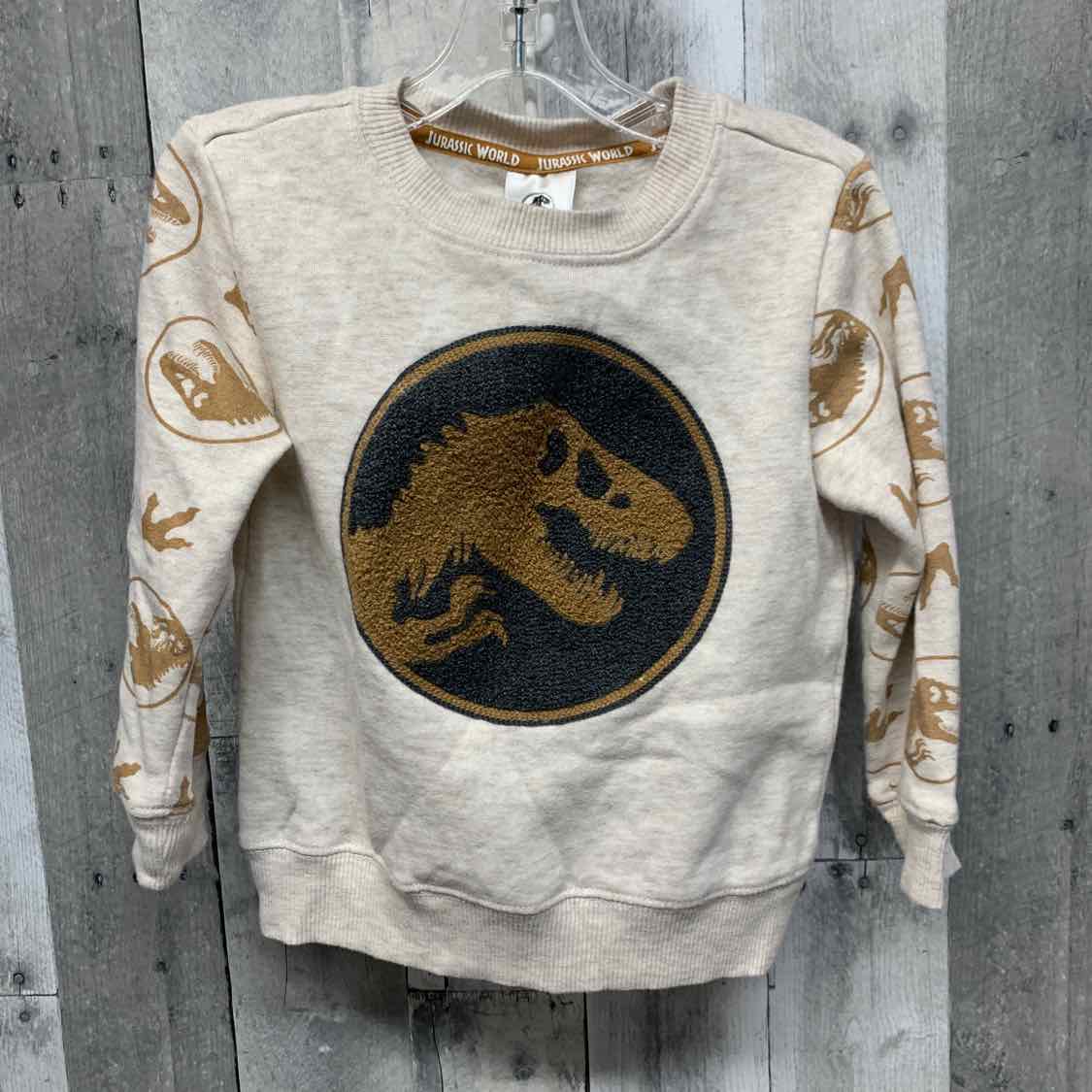 Size 3T Tan Print Jurassic World Sweat Shirt