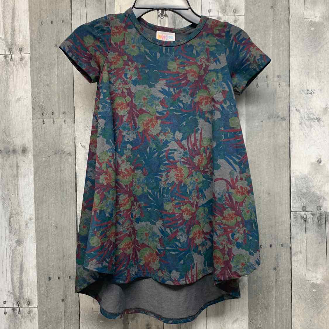 Size 4 Gray/Blue LulaRoe Dress