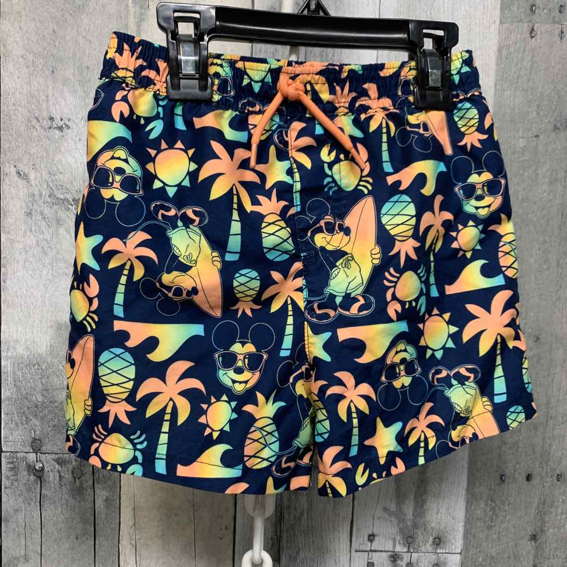 Size 3T Navy Print Jumping Beans Swim Trunks