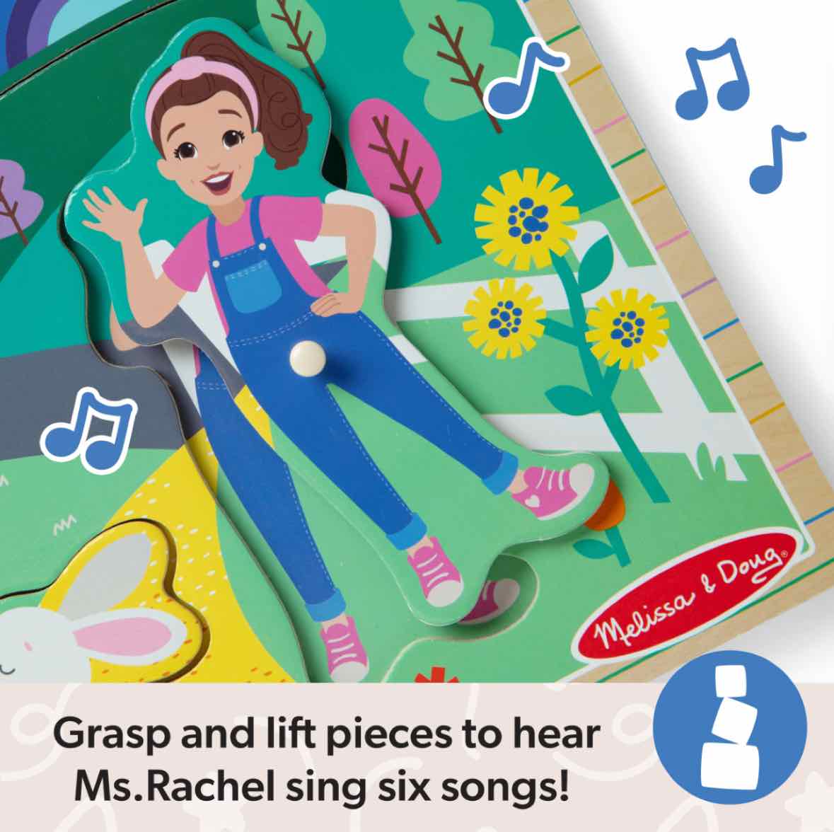 Melissa & Doug Ms Rachel Wooden Song Puzzle