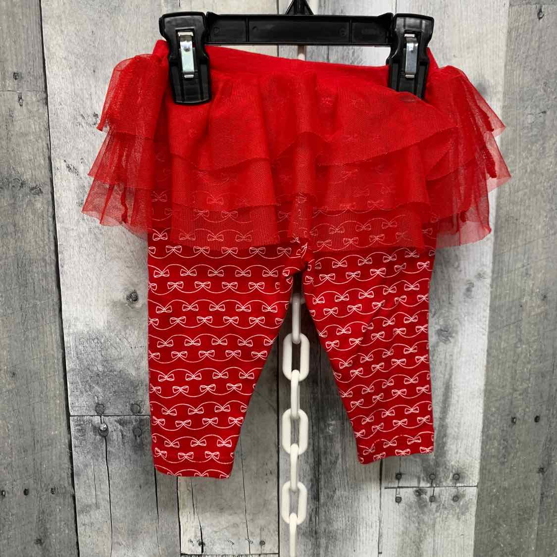 Size 6 Months Red/White Carter's Leggings