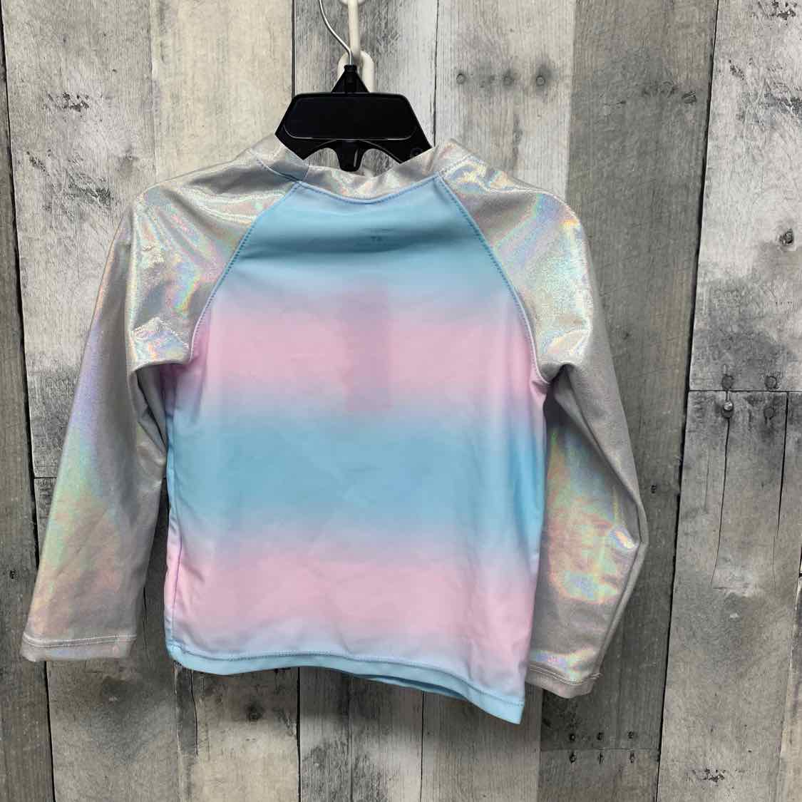 Size 4T Blue/Silver Disney Swim Top