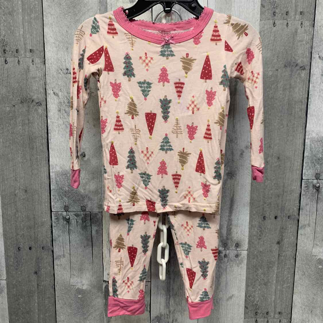 Size 12 Months Pink Print Bamboo 2pc PJs