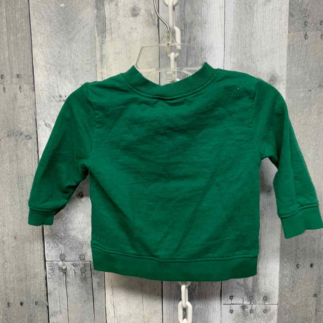 Size 9 Months Green Print Carter's Sweat Shirt