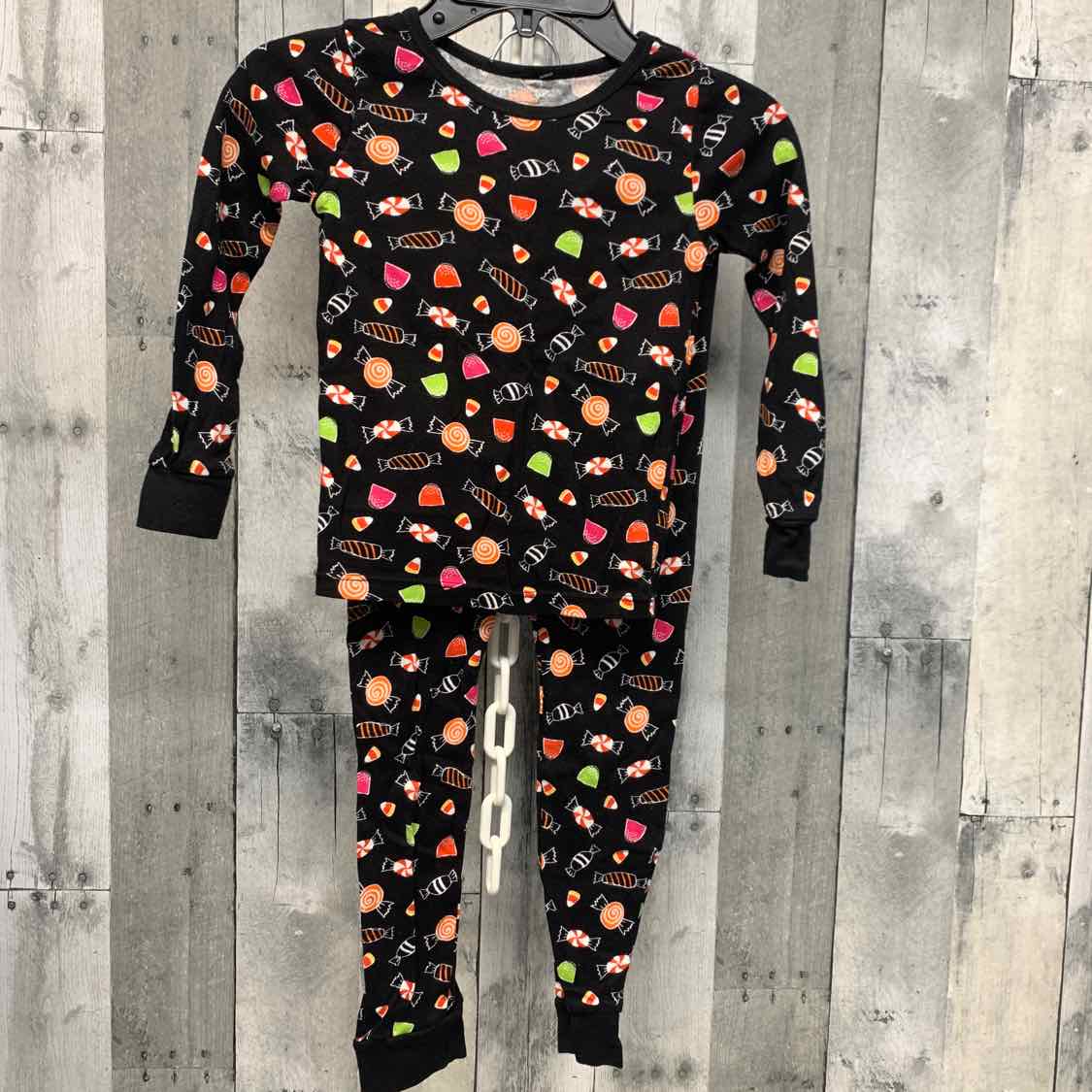 Size 6 Black/Orange Holiday Brands 2pc PJs