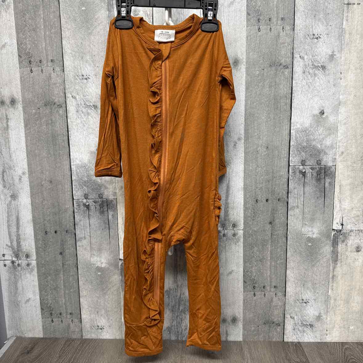 Size 18-24 Months Brown Presley Couture Romper