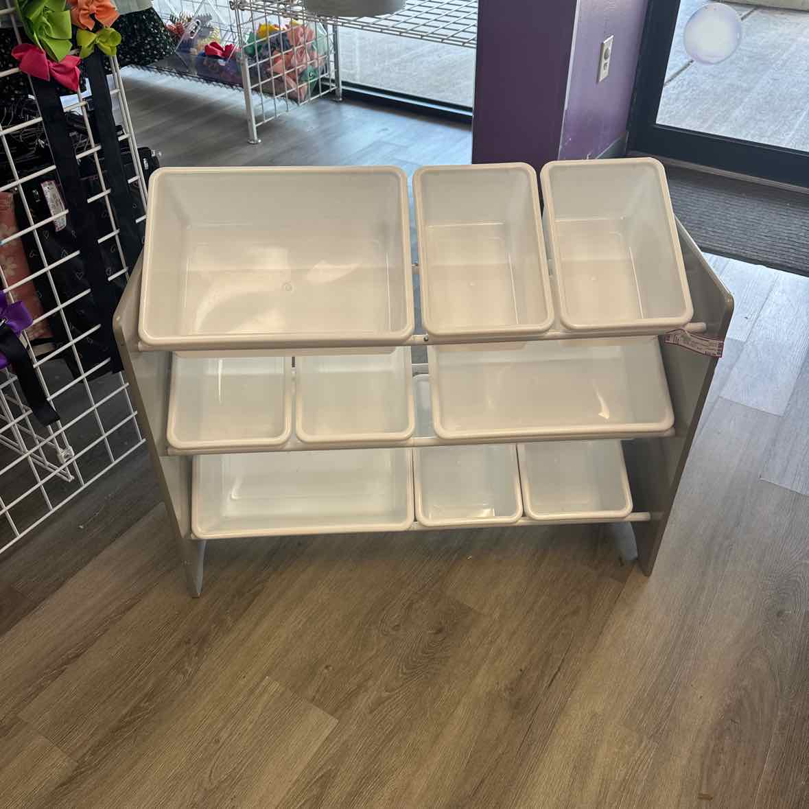 Gray/White Toy Storage