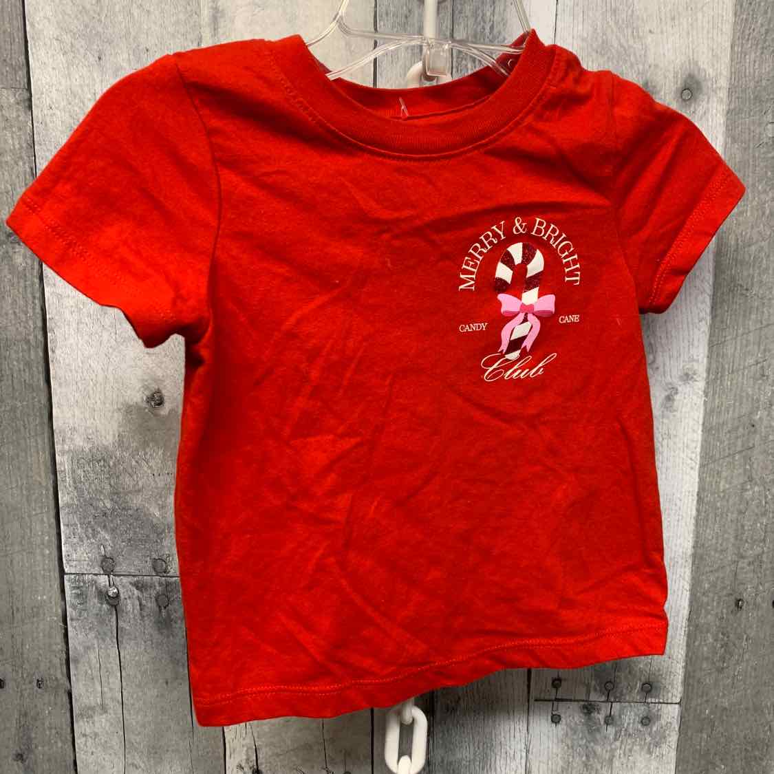 Size 12 Months Red Print Cat & Jack T Shirt