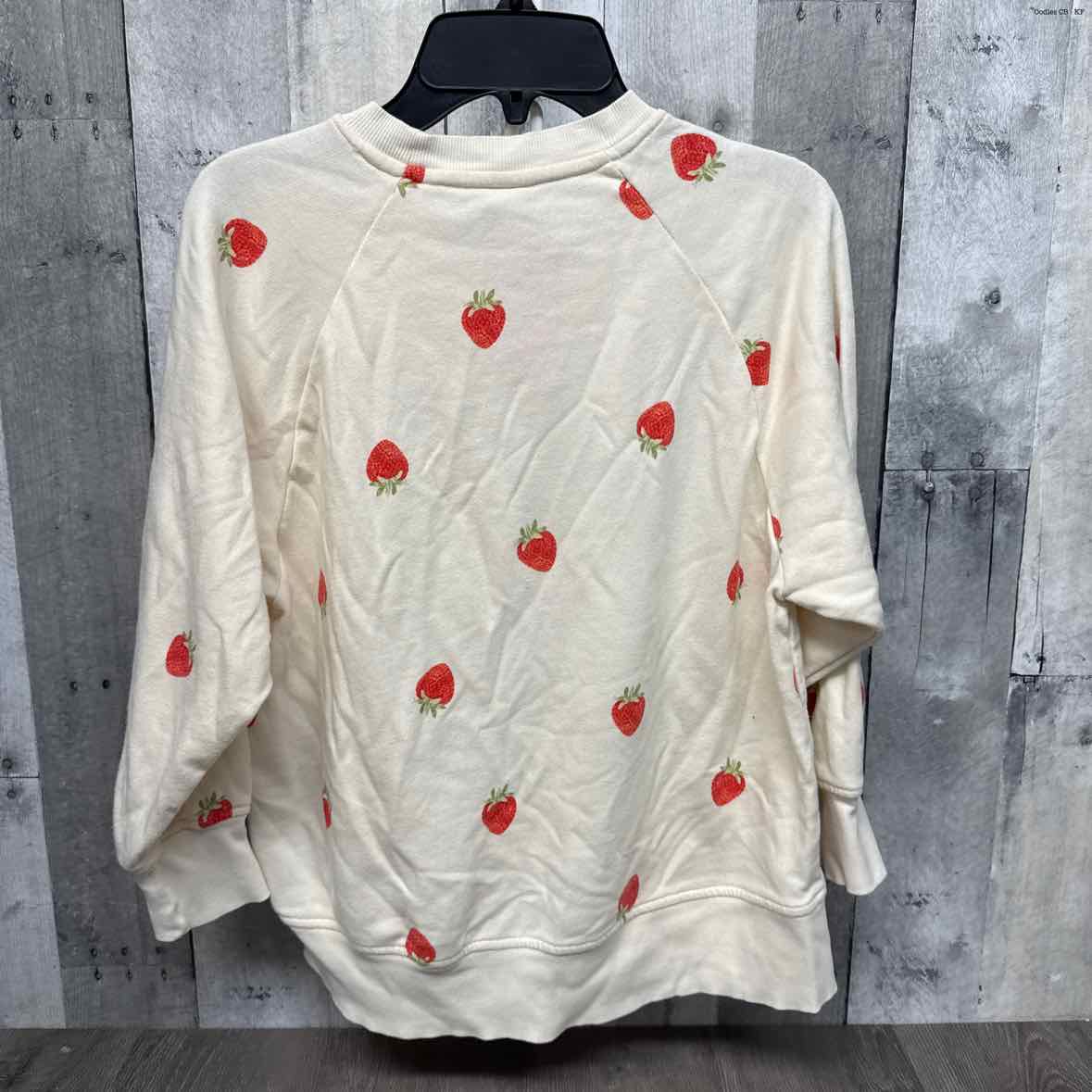 Size 8 White/Red Old Navy Long Sleeve Shirt