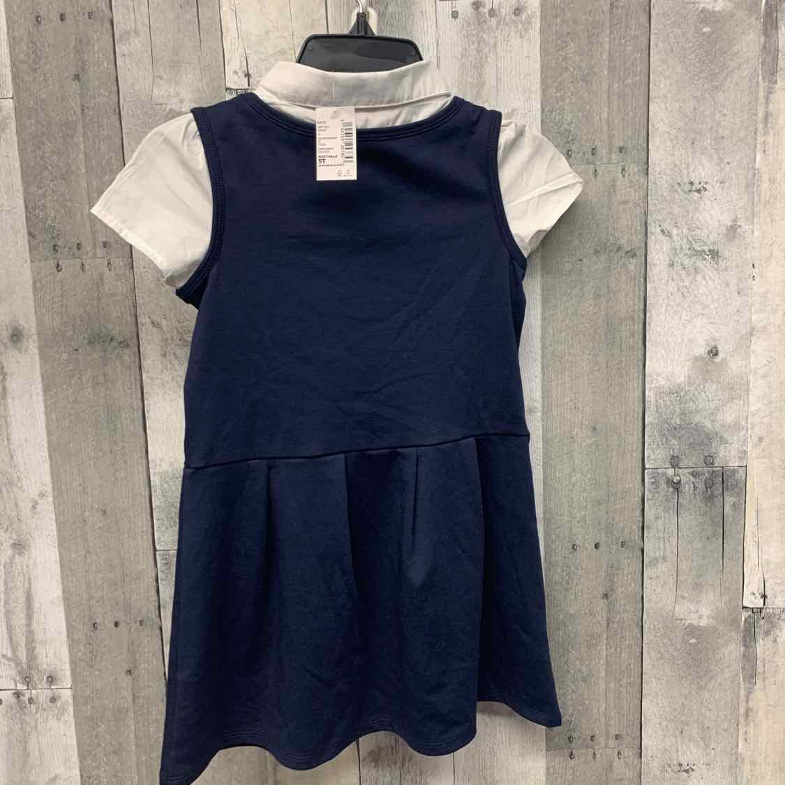 Size 5T Navy/White Children's Place Dress