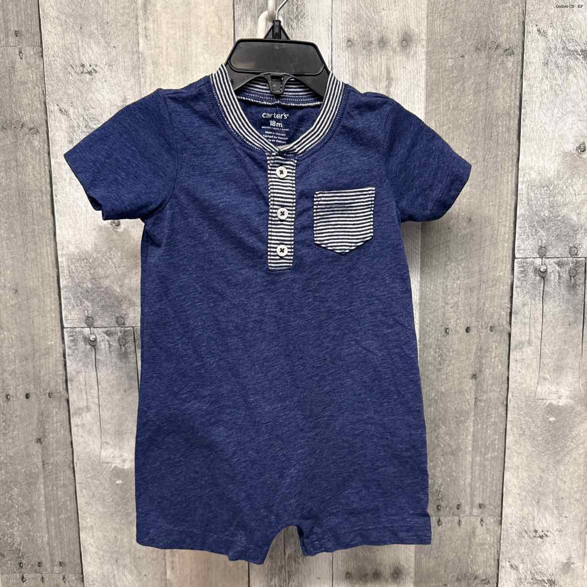 Size 18 Months Navy/White Carter's Romper