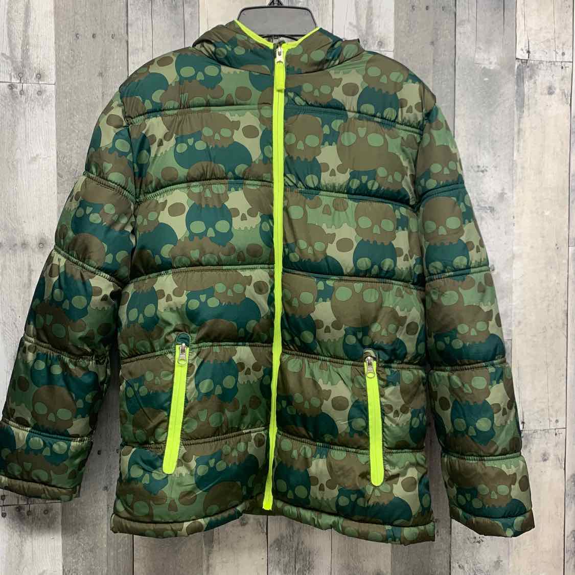 Size 14/16 Green Print Faded Glory Snow Jacket