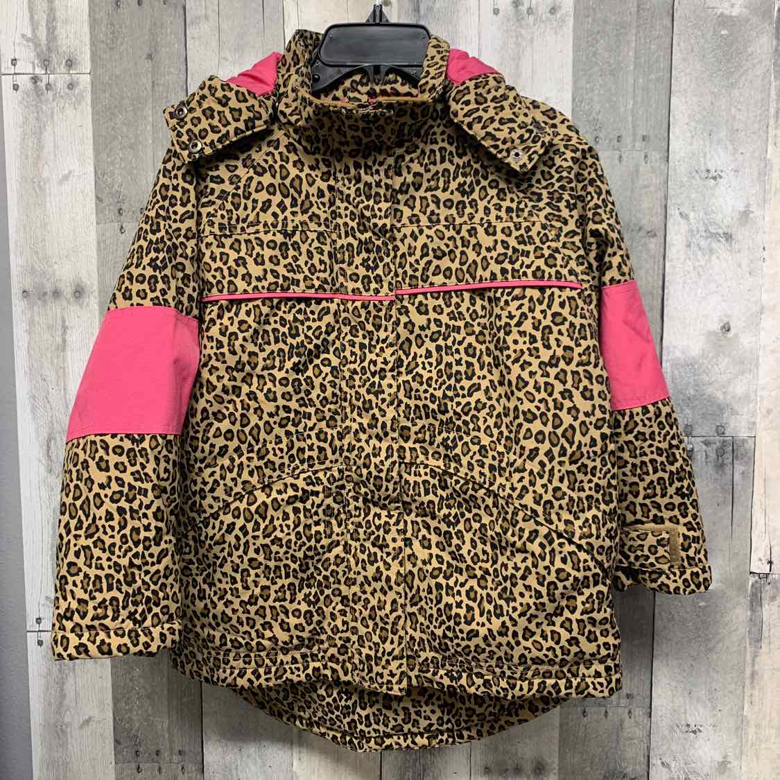 Size 7/8 Tan Animal Print Children's Place Snow Jacket
