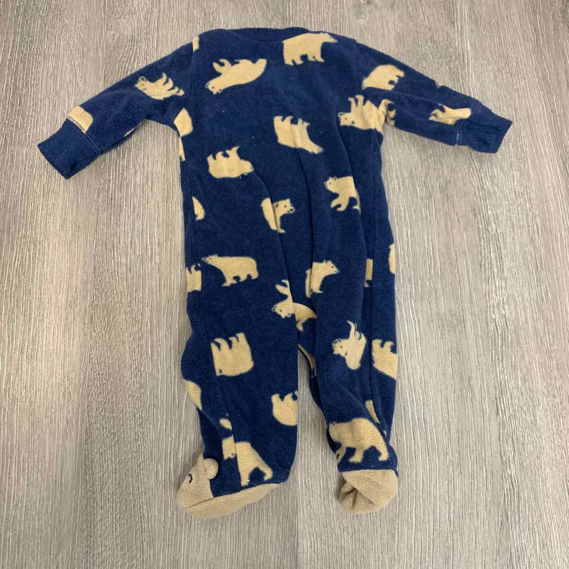Size Preemie Navy Print Simple Joys Footy PJs