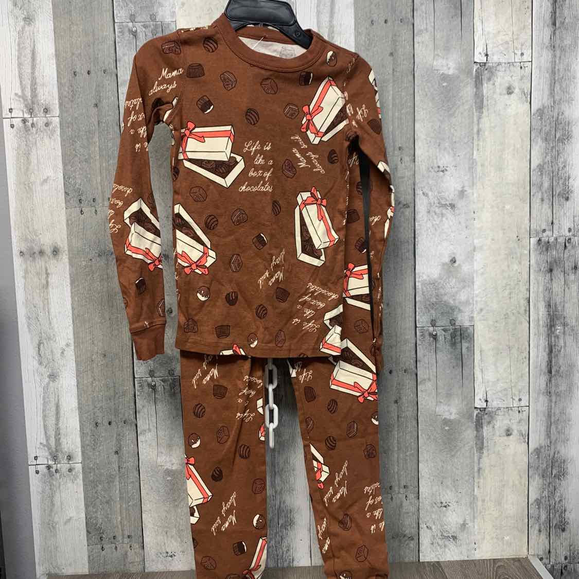 Size 10 Brown Print B Brand 2pc PJs