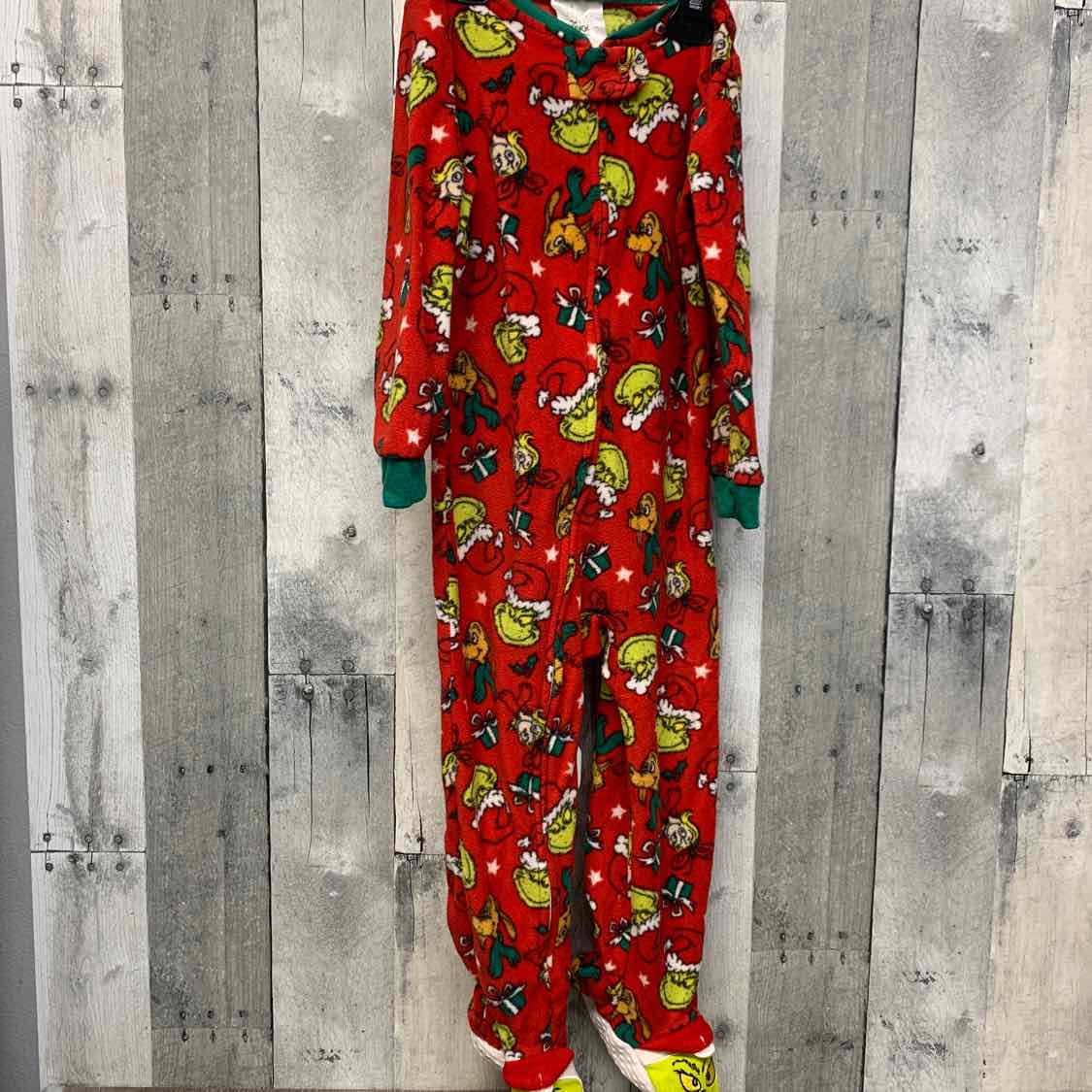 Size 3T Red Print Mid Brand Footy PJs