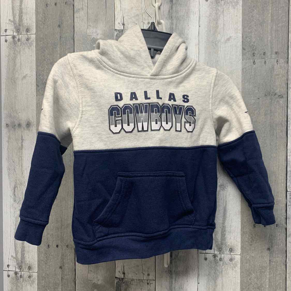 Size 4T Gray/Navy NFL Pull Over