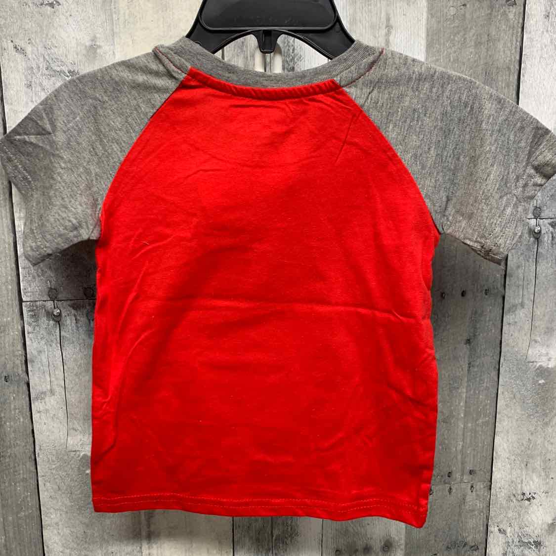 Size 4 Red/Gray Marvel T Shirt